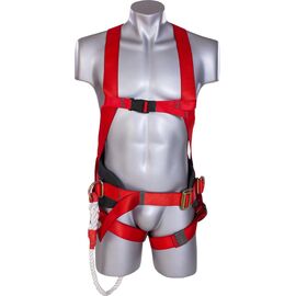 Пояс безпеки ПП2-03Д (зі стропом капроновий канат кручений кільце-малий карабін), Розмір: розмір 2 -- (750...1300 мм)