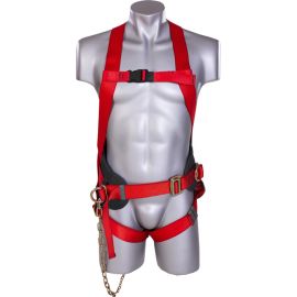 Пояс запобіжний лямковий ПП2-03Г (зі стропом ланцюг кільце-малий карабін), Розмір: розмір 2 -- (750...1300 мм)