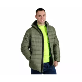 Чоловіча стьобана куртка з капюшоном Maximus Olive, Розмір: 44-46 (S)