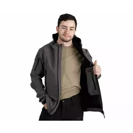 Мужская демисезонная куртка Soft Shell Spartan Gray, Размер: 48-50 (M)