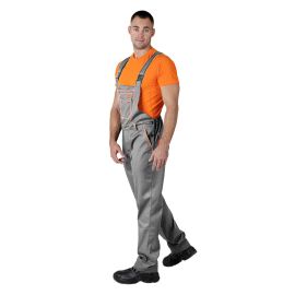 Сірий напівкомбінезон робочий Optimal Grey, Колір: сірий, Розмір: 44-46 / 170-176