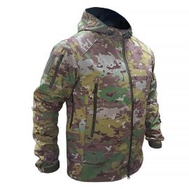 Демісезонна чоловіча куртка для полювання Soft Shell Spartan Util Cam, Розмір: 44-46 (S)