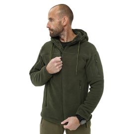 Мужская флисовая куртка с капюшоном Viking Olive, Розмір: 64-66 (XXXL)