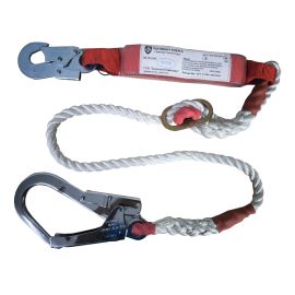 Строп E регулируемый витой капроновый канат малый*большой карабины с амортизатором