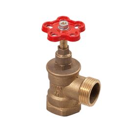 Вентиль пожарный латунный угловой Ду25 ВН