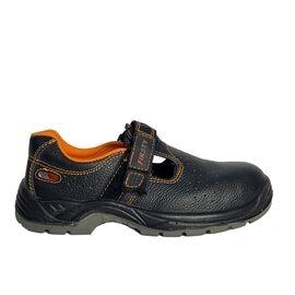 Напівчеревики FIRSAN S1P шкіряні Black/Orange, Колір: чорний, Розмір взуття: 36