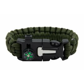 Браслет для виживання Tramp кресало/кремінь 2м паракорда green