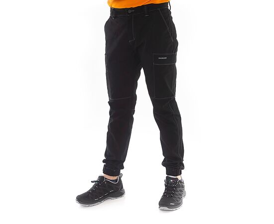 Чоловічі брюки джоггери чорні City Pants Slim Black, Размер брюк / рост: 48-50/170-176