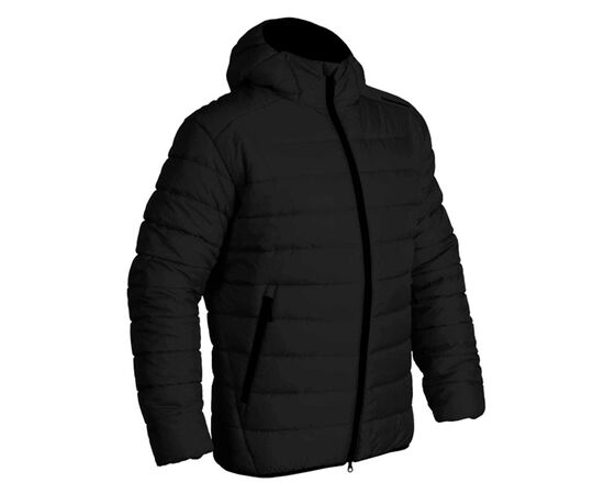 Стеганая куртка мужская с капюшоном Maximus Black черная, Размер: 44-46 (S), фото 2