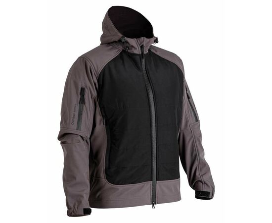 Мужская демисезонная куртка Soft Shell Gladiator Gray/Black, Размер: 44-46 (S)