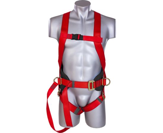 Страховочный пояс монтажника лямочный ПП2-03А со стропом и карабином, Размер: размер 2 -- (750...1300 мм), фото 6