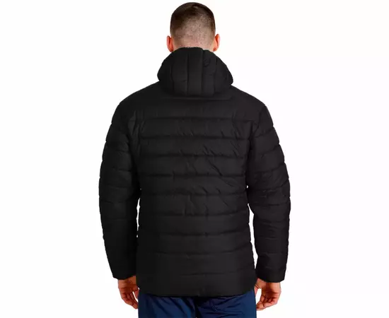 Стеганая куртка мужская с капюшоном Maximus Black черная, Размер: 44-46 (S), фото 7