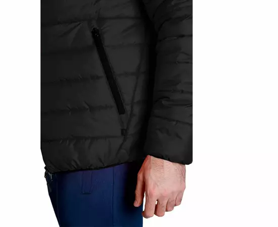 Стеганая куртка мужская с капюшоном Maximus Black черная, Размер: 44-46 (S), фото 10