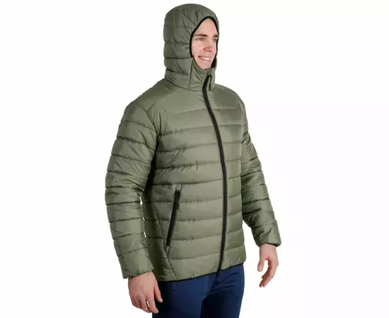 Чоловіча стьобана куртка з капюшоном Maximus Olive, Размер: 44-46 (S), фото 3