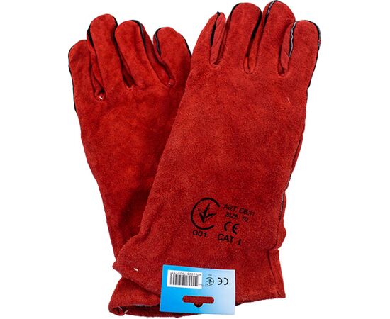 Замшеві рукавички з крагою і підкладом (СВ31), фото 2