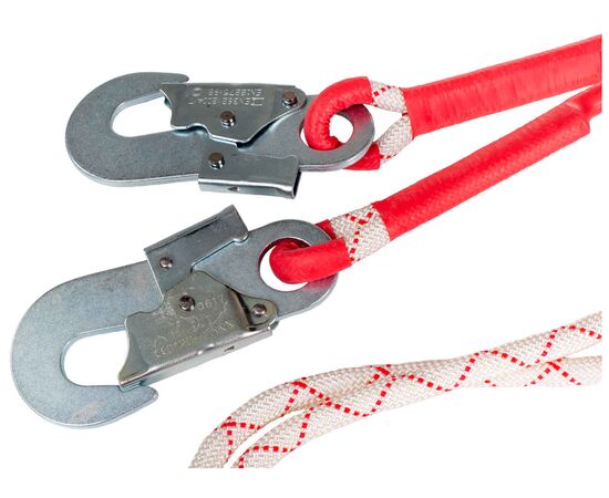 Строп страховочный тип В (ммм) (капроновый канат двойной малый-малый-малый карабины), фото 3