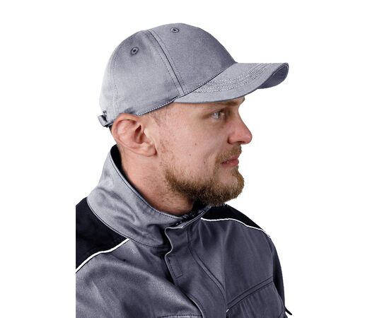 Бейсболка рабочая Universal Cotton Grey, Цвет: серый, Размер: S-M, фото 2