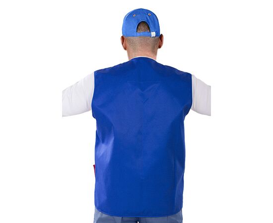 Чоловічий робочий жилет із кишенями Standart Blue, Розмір: 40-42 / 158-164, фото 2 Чоловічий робочий жилет із кишенями Standart Blue, Розмір: 40-42 / 158-164, фото 2