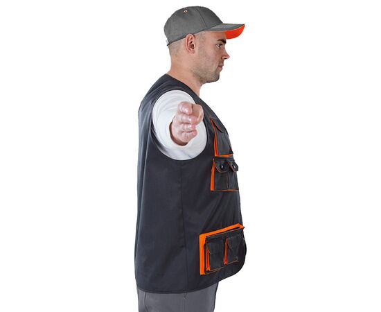 Жилет рабочий Standart Grey, Размер: 40-42 / 158-164, фото 3