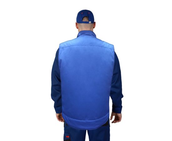 Жилет утеплений робочий Standart Blue, Колір: синій, Розмір: 44-46 / 182-188, фото 2 Жилет утеплений робочий Standart Blue, Колір: синій, Розмір: 44-46 / 182-188, фото 2