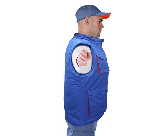 Жилет утеплений робочий Standart Blue, Колір: синій, Розмір: 44-46 / 182-188, фото 3 Жилет утеплений робочий Standart Blue, Колір: синій, Розмір: 44-46 / 182-188, фото 3