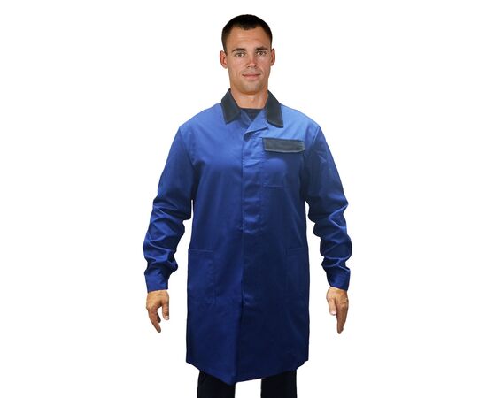 Халат рабочий мужской Construktor Dark Navy, Цвет: синий, Размер: 44-46 / 170-176, фото 2