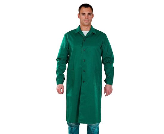 Халат рабочий мужской длинный рукав Green, Размер: 40-42 / 158-164, фото 2