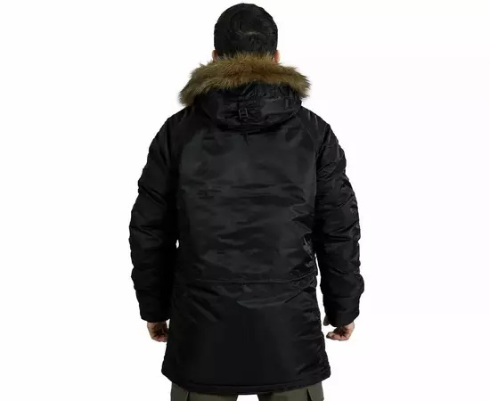 Куртка Аляска чоловіча зимова Slim Fit N-3B Black, Розмір: 44-46 (S), фото 12 Куртка Аляска чоловіча зимова Slim Fit N-3B Black, Розмір: 44-46 (S), фото 12