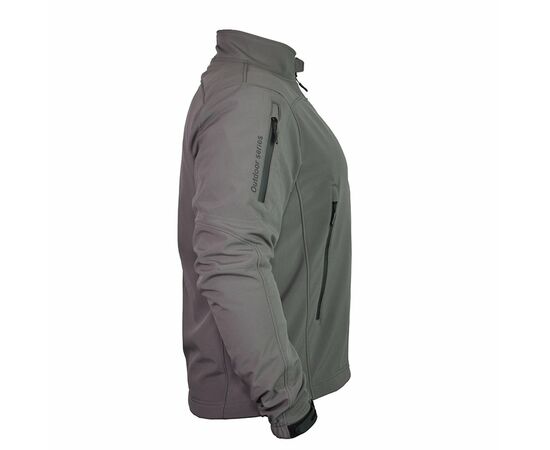 Рабочая куртка охранника демисезонная Soft Shell Grey, Цвет: серый, Размер: 40-42 / 158-164