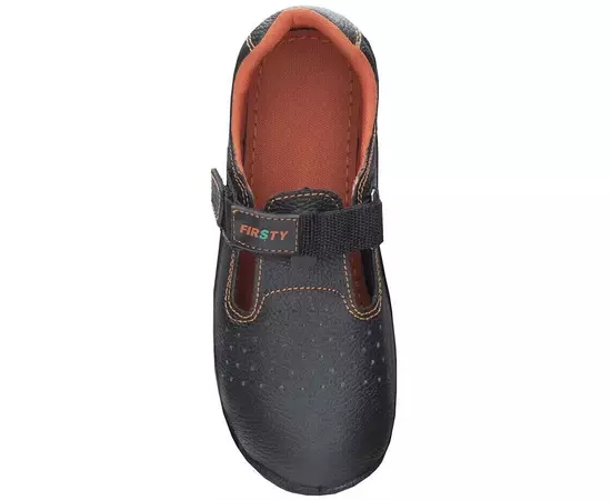 Полуботинки FIRSAN S1P кожаные Black/Orange, Цвет: черный, Размер обуви: 36, фото 3