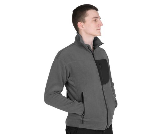 Сіра чоловіча флісова кофта на блискавці Composite Gen 3 Grey, Розмір: 56-58 (XL), фото 3