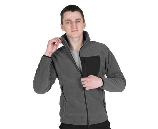 Сіра чоловіча флісова кофта на блискавці Composite Gen 3 Grey, Розмір: 56-58 (XL), фото 5