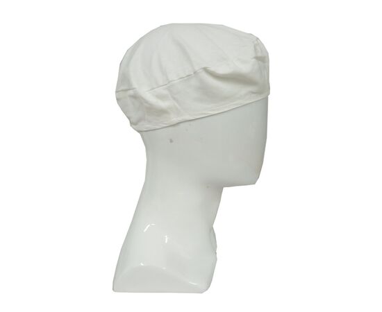 Берет рабочий бязь белый, Размер: S-M, фото 3