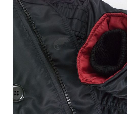 Куртка Аляска зимняя мужская Slim Fit N-3B Black, Размер: 52-54 (L), фото 24