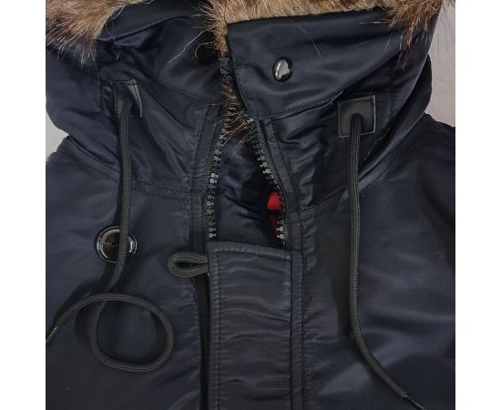 Куртка Аляска чоловіча зимова Slim Fit N-3B Black, Розмір: 60-62 (XXL), фото 30 Куртка Аляска чоловіча зимова Slim Fit N-3B Black, Розмір: 60-62 (XXL), фото 30