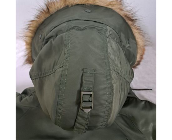 Чоловіча куртка Аляска Slim Fit N-3B Olive, Розмір: 44-46 (S), фото 31 Чоловіча куртка Аляска Slim Fit N-3B Olive, Розмір: 44-46 (S), фото 31