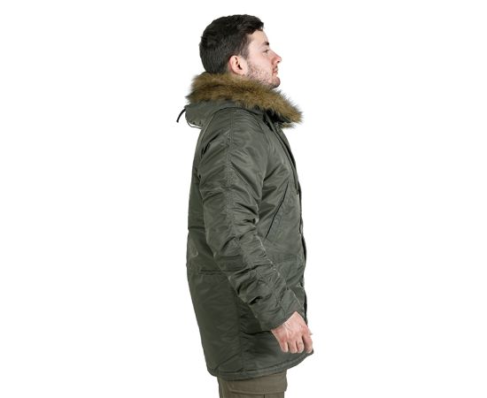 Чоловіча куртка Аляска Slim Fit N-3B Olive, Розмір: 44-46 (S), фото 10 Чоловіча куртка Аляска Slim Fit N-3B Olive, Розмір: 44-46 (S), фото 10