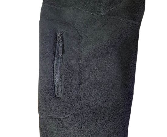 Чоловіча чорна флісова куртка з капюшоном Viking Black, Розмір: 48-50 (M), фото 14