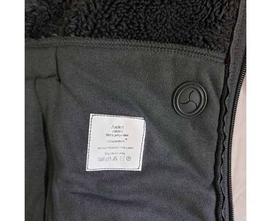 Чоловіча чорна флісова куртка з капюшоном Viking Black, Розмір: 48-50 (M), фото 16