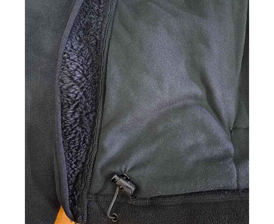 Чоловіча чорна флісова куртка з капюшоном Viking Black, Розмір: 48-50 (M), фото 17