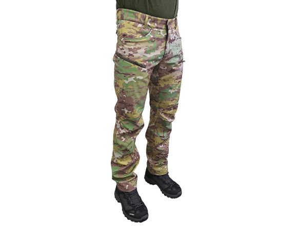 Брюки Soft Shell Spartan Util Cam, Цвет: камуфляж, Размер брюк / рост: 48-50/176