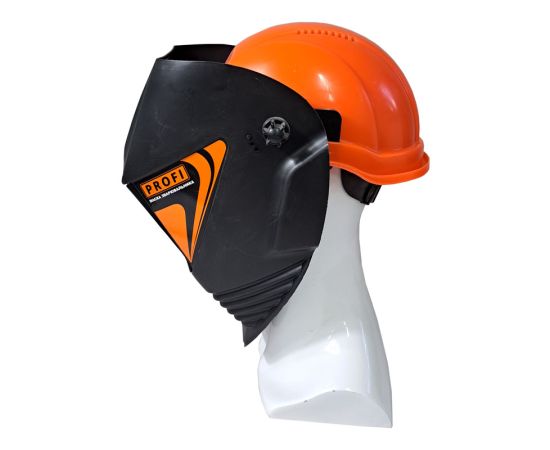 Щиток для сварщиков модель "Профи" встроен в совместную защитную каску, фото 10