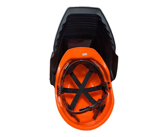 Щиток для сварщиков модель "Профи" встроен в совместную защитную каску, фото 6