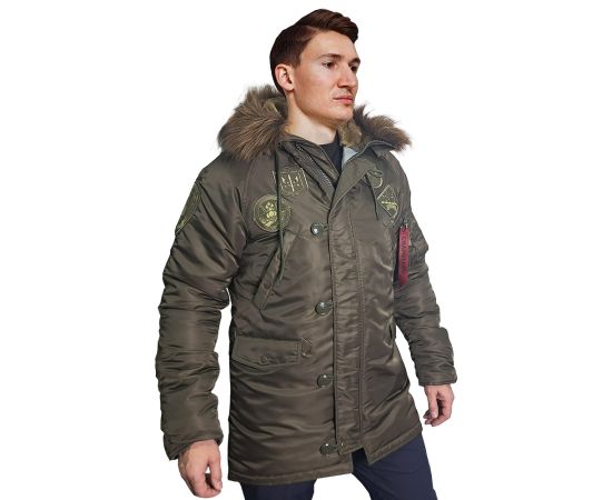 Куртка Аляска зимняя N-3B slim Tundra Top Gun, Размер: 44-46 (S)