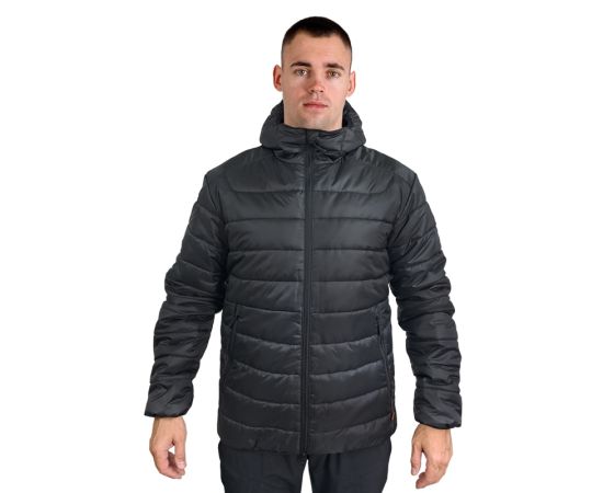 Стеганая куртка мужская с капюшоном Maximus Black черная, Размер: 44-46 (S), фото 4