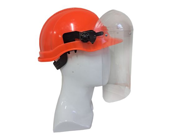 Щиток защитный лицевой КБТ-1 (со сменным экраном, монтируемый на каске строителя), фото 6