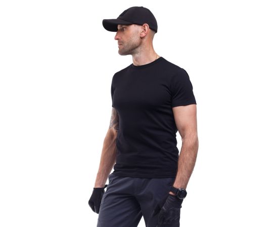 Футболка чоловіча чорна Jersey Black, Розмір: 64-66 (XXXL), фото 3