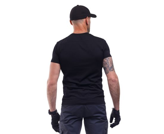 Футболка чоловіча чорна Jersey Black, Розмір: 64-66 (XXXL), фото 5