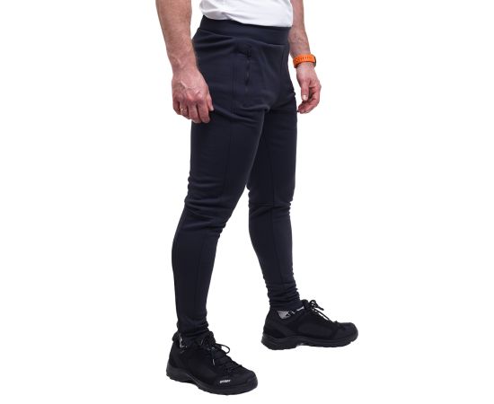 Штаны спортивные утепленные Mobile Black с начесом, Размер брюк / рост: 44-46/176