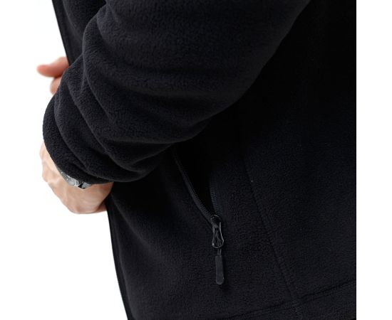 Чоловіча чорна флісова куртка з капюшоном Viking Black, Розмір: 48-50 (M), фото 13